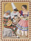 Gino Severini, Arlequin, Polichinelle et Colombine (La sérenade)
