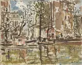Parigi by Filippo de Pisis, 1937, oil on canvas applicata on panel, offered May 2017