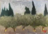 Ulivi e pini by Ottone Rosai, 1948, oil on canvas, offered May 2017