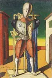 Trovatore by Giorgio de Chirico, oil on canvas di sacco, offered May 2017