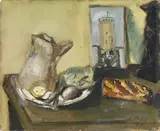 Natura morta con pane e torre by Filippo de Pisis, 1928, oil on cardboard, offered May 2017