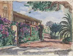Henri Lebasque, Le jardin au Cannet, oil on canvas