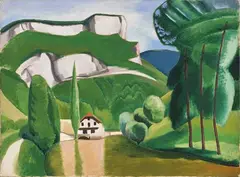 Auguste Herbin, Les gorges de la Loue, 1923, oil on canvas