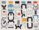 Giuseppe Capogrossi, Superficie 403, 1957, oil on canvas