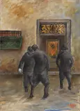 I soldati (Libera uscita) by Ottone Rosai, 1933, oil on panel, offered May 2017