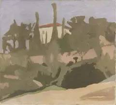 Giorgio Morandi, Paesaggio, 1942, oil on canvas