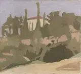 Giorgio Morandi, Paesaggio, 1942, oil on canvas
