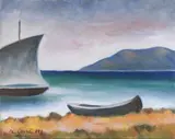 Carlo Carrà, Marina con vela