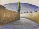 Muri by Ottone Rosai, oil on canvas, offered May 2017