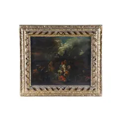 Jan van Huchtenburgh, Scena di battaglia, dipinto oil on canvas