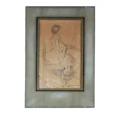 Edgar Degas, Giulia Bellelli al piano, 1857, Edgar Degas (Parigi