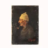 Eugenio Zampighi, Vecchio con pipa