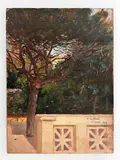 Vittorio Matteo Corcos, "Veduta Di Pineta Dal Terrazzo" Di Castiglioncello 1929