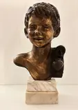 Giovanni De Martino, Scultura di scugnizzo in bronzo brunito