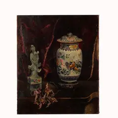 Carlo Pittara, Natura morta con vaso, Accompagnato dalla relazione del Prof. Mario Monteverdi.