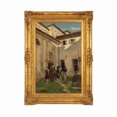 Carlo Ademollo, Gruppo di soldati con sacerdote