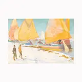 Tommaso Cascella, "Approdo Sulla Pescara Innevata"