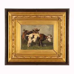 Giuseppe Palizzi, L'amore del caprone, l'amore del caprone oil on canvas