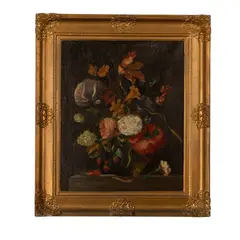 Jacob van Walscapelle, Composizione di fiori, Al retro Flowere Piece Jacob Walscapelle copied D. M. Gershon