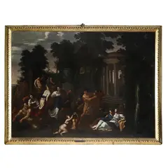 Nicolas Poussin, Baccanale, oil on canvas
