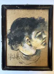 Profilo di Eleonora Duse by Francesco Paolo Michetti, offered Sep 2024