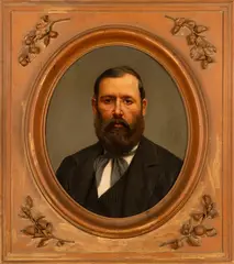 Teofilo Patini, Ritratto di Beniamino Frasca, padre di Luigi Frasca (1858-1933), sindaco e benefattore del paese di [..], Don Luigi Frasca