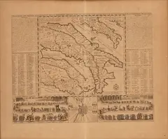 Carta geografica, antica ed originale, inserita nel I Tomo "Atlas Historique ou nouvelle introduction [..] by Henri Abraham Chatelain, paper geografica, offered Sep 2024