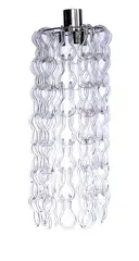 Angelo Mangiarotti, Giogali chandelier with metal structure and diffuser elements in Murano glass, Produced by Vistosi