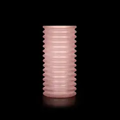 Sergio Asti, Onda vase in pink glass, Produced by Arnolfo di Cambio