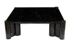 Living room table in black marble marquinia mod. Jumbo by Gae Aulenti, Produced by Gavina and after Knoll, offered May 2024