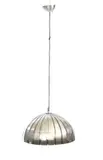 Elio Martinelli, Ceiling lamp with diffuser in bent and curved chromed steel bars