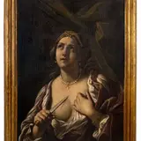 Lucrezia romana by Giovanni Francesco Guerrieri, oil on canvas, offered Jul 2023
