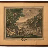 Étienne Baudet, Adone attratto dalle bellezze di Venere., Incisione dalla serie "Quattro storie di Venere" di Francesco Albani. L'opera originale si conserva al Museo