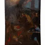 Giacinto Gimignani, Anania battezza San Paolo ridandogli la vista, oil on canvas