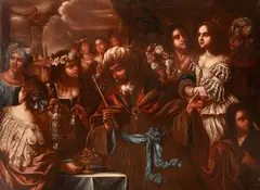 Francesco del Cairo, Re Salomone portato in tarda età all'idolatria dalle sue mogli, immagini ad alta risoluzione disponibili on richiesta.