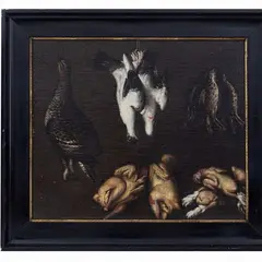 Natura morta con cacciagione by Evaristo Baschenis, immagini ad alta risoluzione disponibili on richiesta., offered Jul 2023