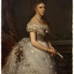 Roberto Bompiani, Coppia di ritratti raffiguranti il Conte Charles Cousin de Montauban de Palika e di nobildonna (verosimilmente [..], 1872, Charles Cousin de Montauban de Palikao (1830 –