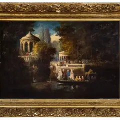 Lucius Rossi, Scena cortese in un parco