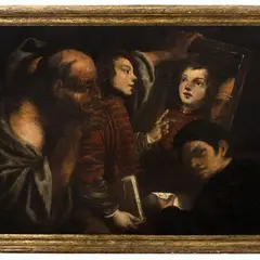 Pietro della Vecchia, Nosce te Ipsum, 1650, Rappresentazione della massima socratica gnōthi sautón / γνῶϑι σεαυτόν