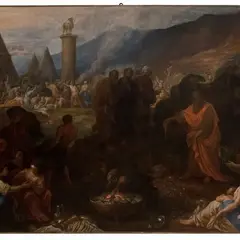 Nicolas-Pierre Loir, Adorazione del Vitello d'oro, L'Adorazione del vitello d'oro è particolarmente simile per impostazione e personaggi