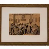 Bartolomeo Pinelli, Il gioco del Biribisso, ink on paper