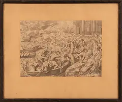 Marcantonio Raimondi, Il rapimento di Elena, Bella impressione stampata con inchiostrazione brillante e ben contrastata