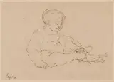 Corrado Cagli, Bambino di Lia