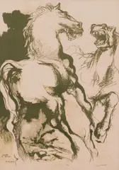 Augusto Murer, Cavalli in amore, 1972