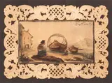 Sebastiano De Albertis, Marina con pescatore e barche