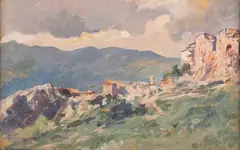 Pio Joris, Veduta di paesaggio montano