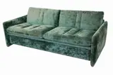 Kazuhide Takahama, Divano letto con rete con struttura imbottita in velluto verde smeraldato