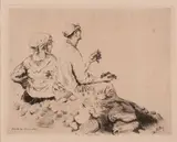 Giuseppe De Nittis, Coppia di contadini seduti