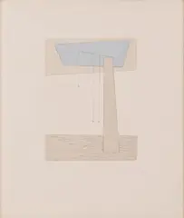 Studio per Divagando by Fausto Melotti, 1980, Studio per Divagando Firmato in basso a destra Esemplare P.A. Sul retro indicazioni dell'autore. "Tiratura:, offered Jun 2022