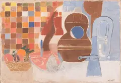 Bruno Saetti, Composizione con la tromba blu, 1973